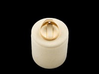 Anel homem bicolor com zirconia