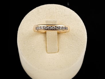 Anel memória Ouro com Diamantes