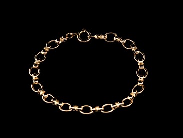 Pulseira Ouro Argolas 
