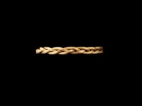 Pulseira ouro trança