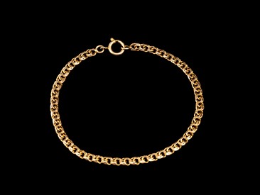 Pulseira Ouro Malha Friso