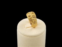 Anel ouro com diamantes