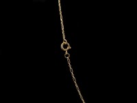 Colar ouro e prata com diamantes e granadas