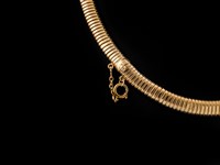Colar ouro serpentina	