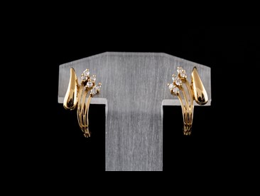 Brincos Ouro com Diamantes