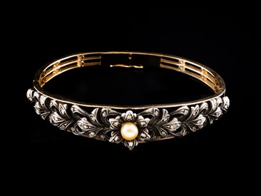 Escrava Ouro e Prata Diamantes