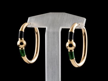 Argolas Ouro com Esmalte