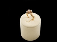 Anel Ouro Amarelo com Zirconias