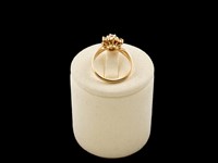 Anel Ouro Amarelo com Zirconias