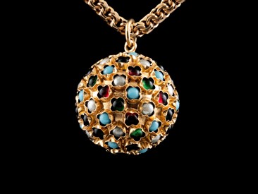 Medalha "Minas" Ouro Pedras Cor