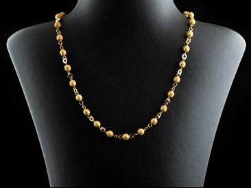 Colar Contas Ouro