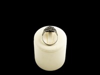 Anel Ouro Branco com Diamantes