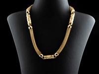 Colar Ouro com Safira