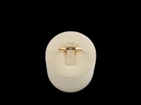 Anel "Oitavado" Ouro com Diamante