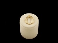 Anel Ouro Solitário Zirconia
