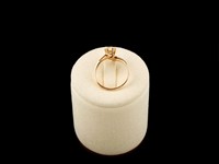Anel Ouro Solitário Zirconia